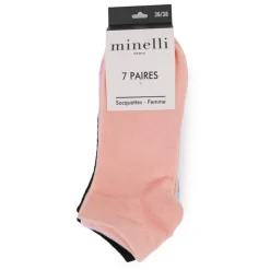 MINELLI 7 paires de socquettes rafika t 36/38 - 39/41 Femme MULTICOLORE Online