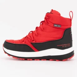 ROSSIGNOL Apres-ski bottines à lacets semelle plateforme podium Mixte ROUGE