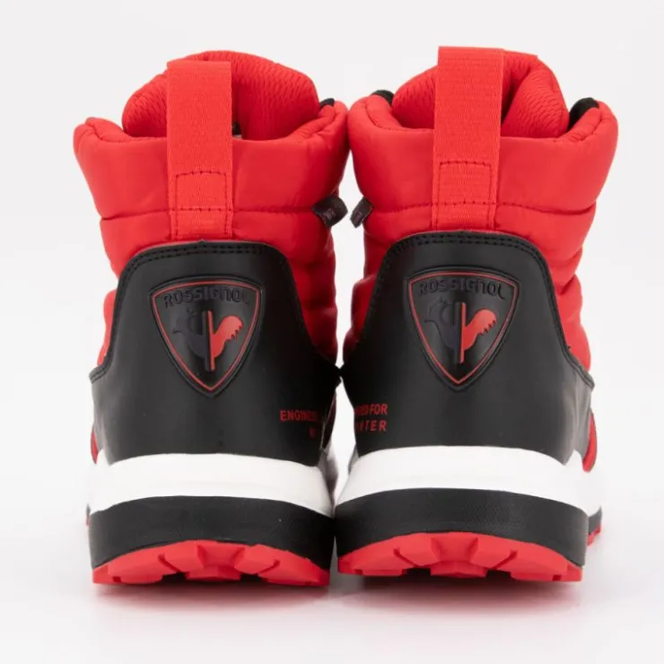 ROSSIGNOL Apres-ski bottines à lacets semelle plateforme podium Mixte ROUGE