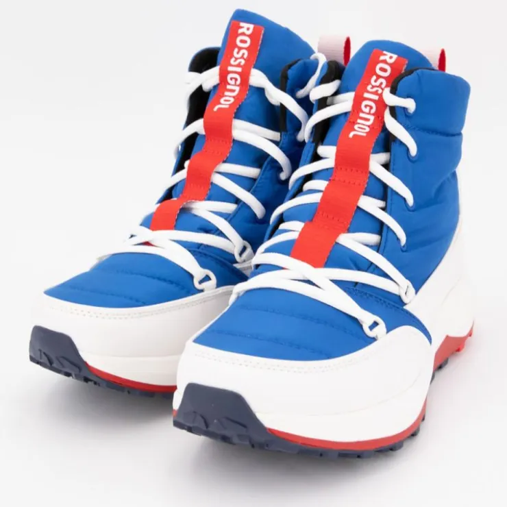 ROSSIGNOL Apres-ski bottines à lacets semelle plateforme podium Mixte BLEU ROI Hot