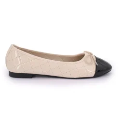 MANOUKIAN Ballerine matelassée Femme BEIGE Hot