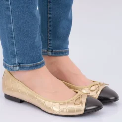 MANOUKIAN Ballerine matelassée Femme OR Online