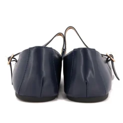 BURTON OF LONDON Ballerines à brides bi matiere kinda Femme BLEU FONCE Online