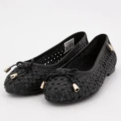 US POLO Ballerines julia tissées logo écusson relief Femme NOIR Best