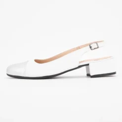 XAVIER DANAUD Ballerines loulou nappa argent cuir Femme BLANC Outlet