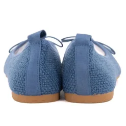 MANOUKIAN Ballerines tissu apolina effet crochet avec noeud Femme BLEU Sale