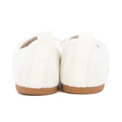 MANOUKIAN Ballerines tissu apolina effet crochet avec noeud Femme BLANC ECRU Discount