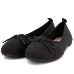 MANOUKIAN Ballerines tissu apolina effet crochet avec noeud Femme NOIR Best