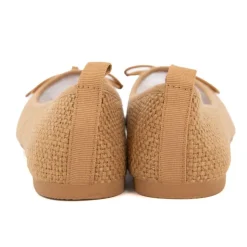 MANOUKIAN Ballerines tissu apolina effet crochet avec noeud Femme BEIGE Discount