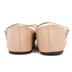 BURTON OF LONDON Ballerines zayanita double brides avec boucles Femme MARRON CLAIR Online