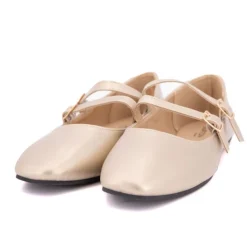 BURTON OF LONDON Ballerines zayanita double brides avec boucles Femme OR Online