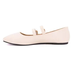 BURTON OF LONDON Ballerines zayanita double brides avec boucles Femme BEIGE Sale