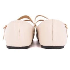BURTON OF LONDON Ballerines zayanita double brides avec boucles Femme BEIGE Sale