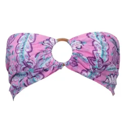 ANTIK BATIK Bandeau tissu à fleurs hupa avec anneau bois Femme ROSE Online