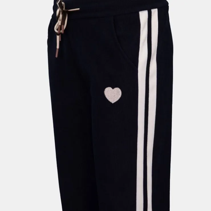 BURTON OF LONDON Bas de jogging avec bandes nelsy avec coeur Femme BLEU FONCE Sale