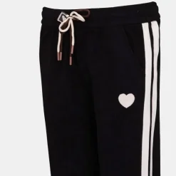 BURTON OF LONDON Bas de jogging avec bandes nelsy avec coeur Femme NOIR New