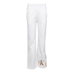 CALVIN KLEIN Bas de jogging avec fente logo brodé bronze Femme BLANC Best