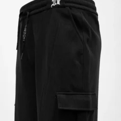 BURTON OF LONDON Bas de jogging cargo regular cotelé scipion Homme NOIR New