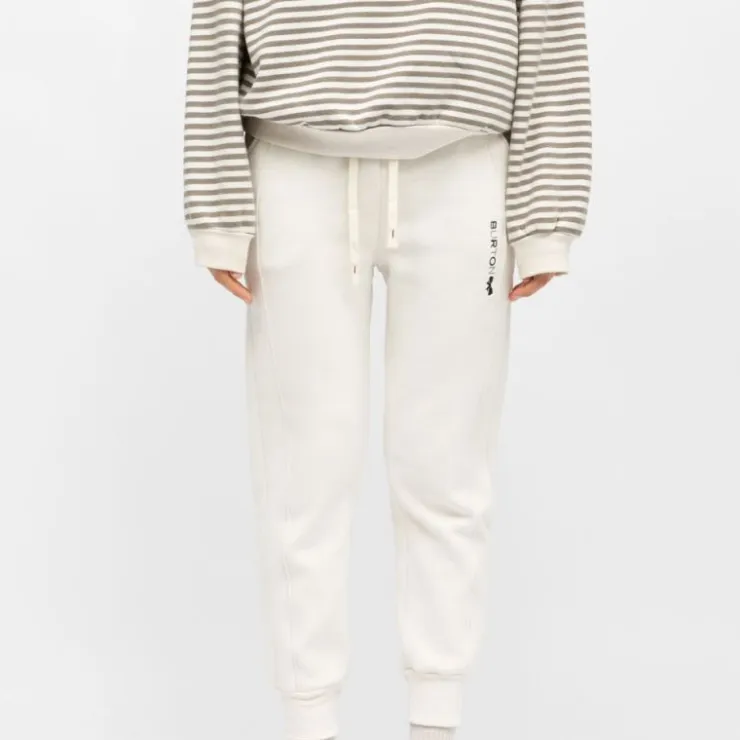 BURTON OF LONDON Bas de jogging elora coupe carotte coton Femme BLANC ECRU Online