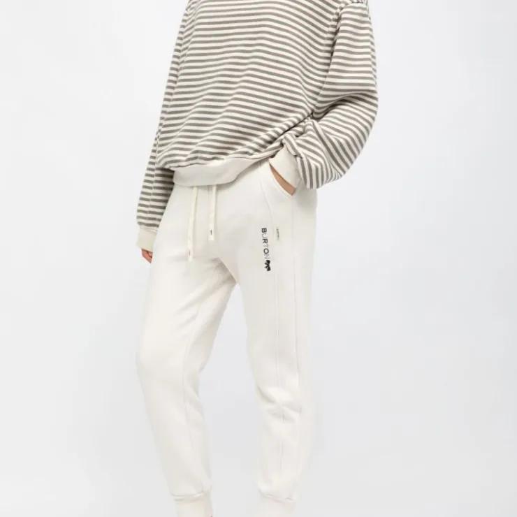 BURTON OF LONDON Bas de jogging elora coupe carotte coton Femme BLANC ECRU Online