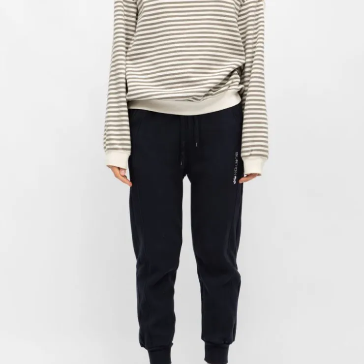 BURTON OF LONDON Bas de jogging elora coupe carotte coton Femme BLEU FONCE