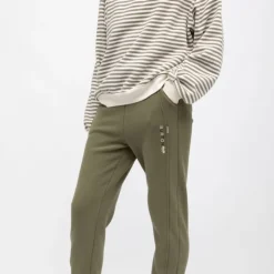 BURTON OF LONDON Bas de jogging elora coupe carotte coton Femme KAKI Online