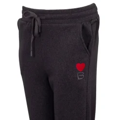 BURTON OF LONDON Bas de jogging nany coeur brodé rouge Femme GRIS FONCE Best