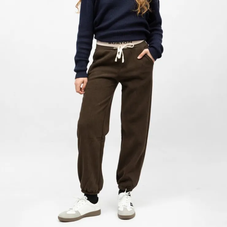 BURTON OF LONDON Bas de jogging velours cotelé leonita Femme MARRON FONCE Hot