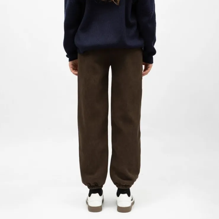 BURTON OF LONDON Bas de jogging velours cotelé leonita Femme MARRON FONCE Hot