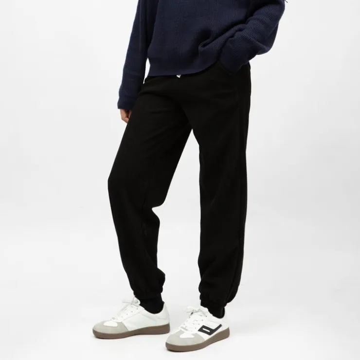 BURTON OF LONDON Bas de jogging velours cotelé leonita Femme NOIR Sale