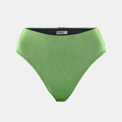 PUMA Bas de maillot de bain green black à rayures Femme VERT Discount
