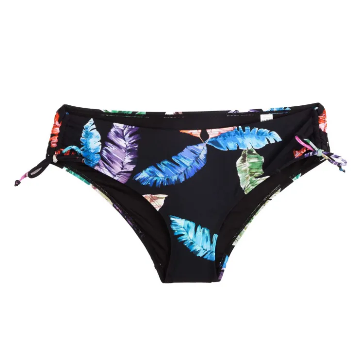 BELCOR Bas de maillot de bain motif feuille Femme NOIR Online