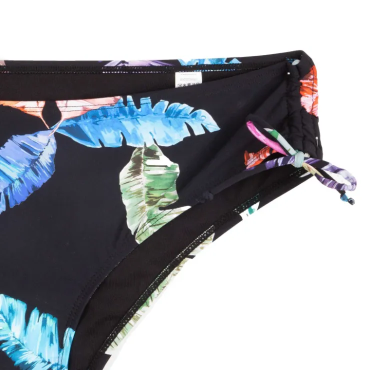 BELCOR Bas de maillot de bain motif feuille Femme NOIR Online