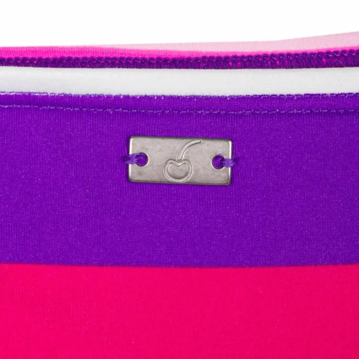 CHERRY BEACH Bas de maillot de bain rayé multicolore Femme ROSE Hot