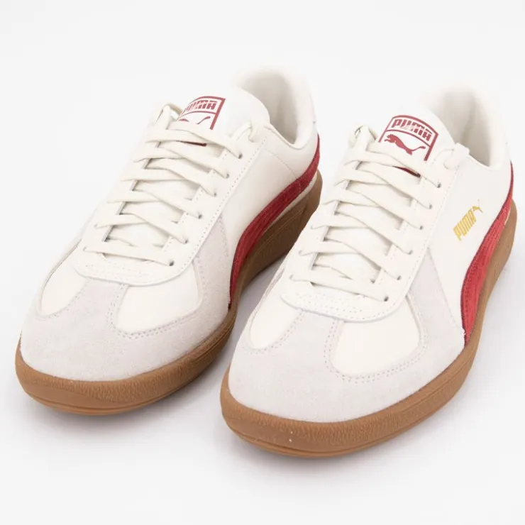 PUMA Basket army trainer cuir Homme BLANC ECRU Discount