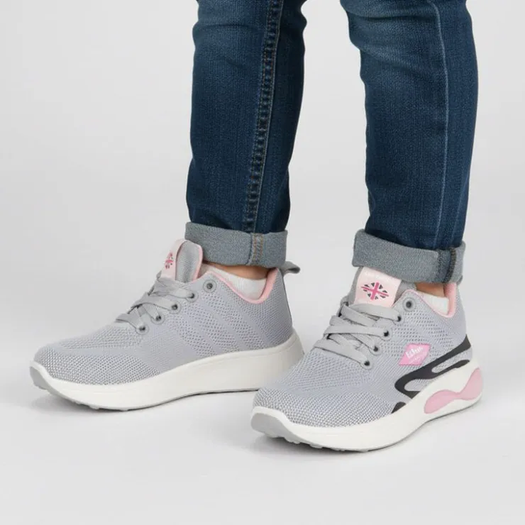 LEE COOPER Basket Motif Fluide T35-40 Enfant GRIS Clearance