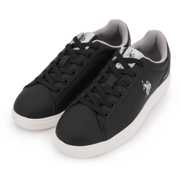 US POLO Basket marlyn blanc et Femme NOIR Outlet