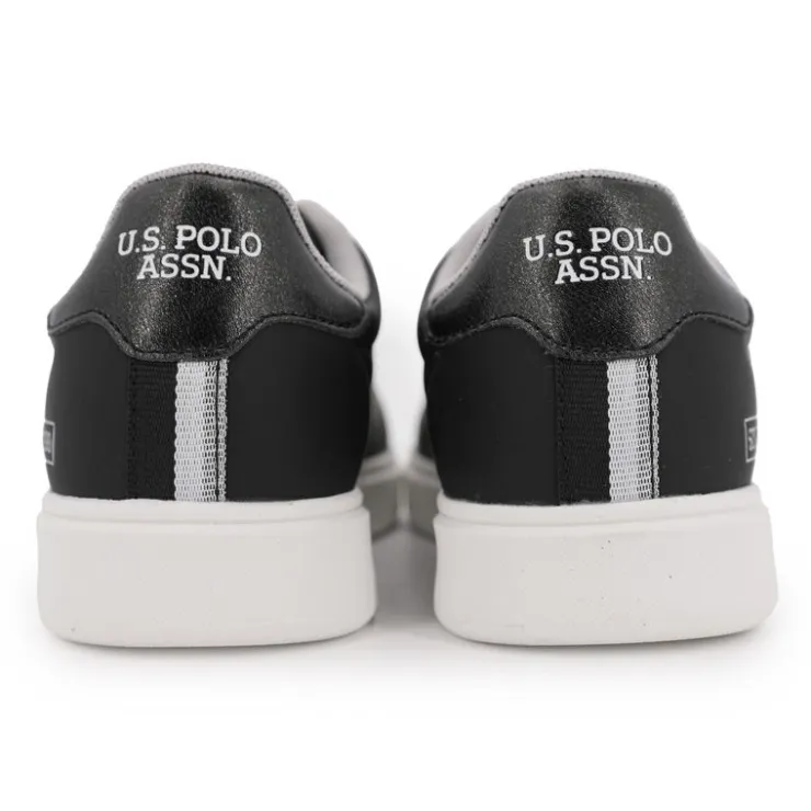 US POLO Basket marlyn blanc et Femme NOIR Outlet