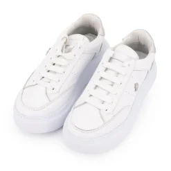 US POLO Baskets à lacets s semelle épaisse he Femme BLANC Discount