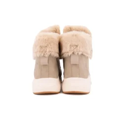 BURTON OF LONDON Baskets à lacets doublure fourrée ysma Femme BEIGE Discount