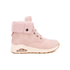BURTON OF LONDON Baskets à lacets doublure fourrée ysma Femme ROSE CLAIR Outlet