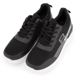 BURTON OF LONDON Baskets almanzo à lacets semelle design Homme NOIR Online