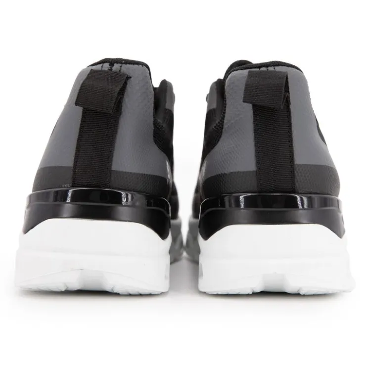 BURTON OF LONDON Baskets almanzo à lacets semelle design Homme NOIR Online