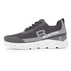 BURTON OF LONDON Baskets almanzo à lacets semelle design Homme GRIS Sale