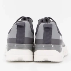 BURTON OF LONDON Baskets arcade à lacets avec semelle épaisse Enfant GRIS Discount