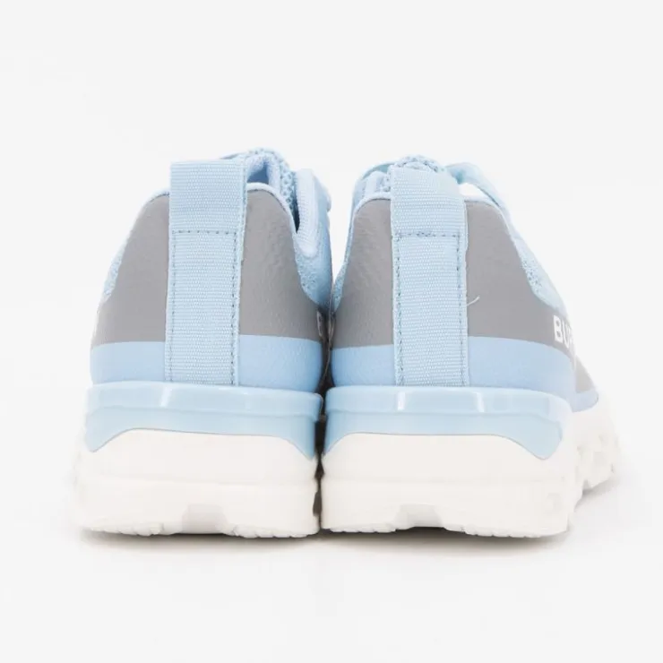 BURTON OF LONDON Baskets arcade à lacets avec semelle épaisse Enfant BLEU CIEL New