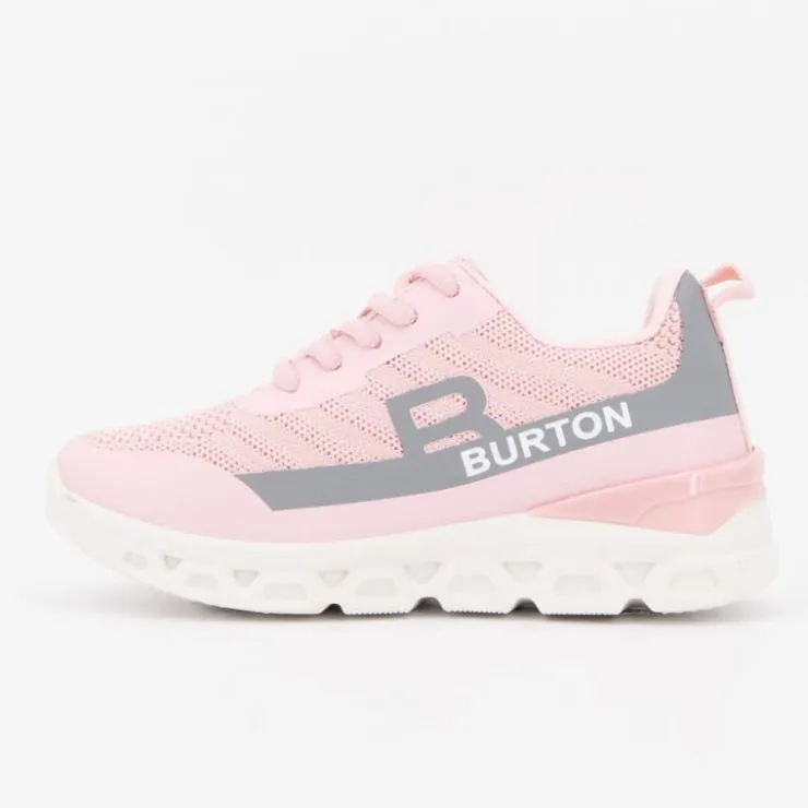 BURTON OF LONDON Baskets arcade à lacets avec semelle épaisse Enfant ROSE Best