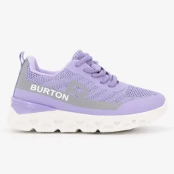 BURTON OF LONDON Baskets arcade à lacets avec semelle épaisse Enfant VIOLET CLAIR