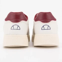 ELLESSE Baskets avec lacets semelle épaisse logo imprimé bleu marine Homme BLANC ECRU Best