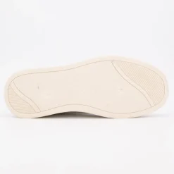 ELLESSE Baskets avec lacets semelle épaisse logo imprimé bleu marine Homme BLANC ECRU Best